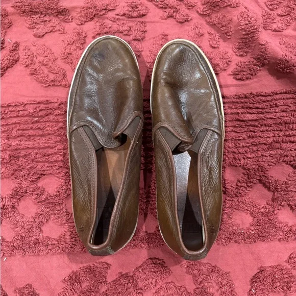 Men's Frye Brown Leather Slip-On Shoes - Picture 5 of 5